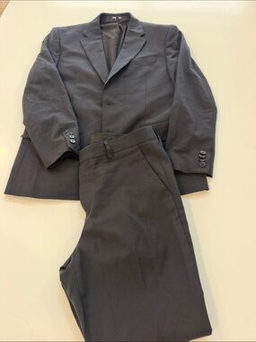 Express Men's Black Two-Piece Suit Jacket & Pants